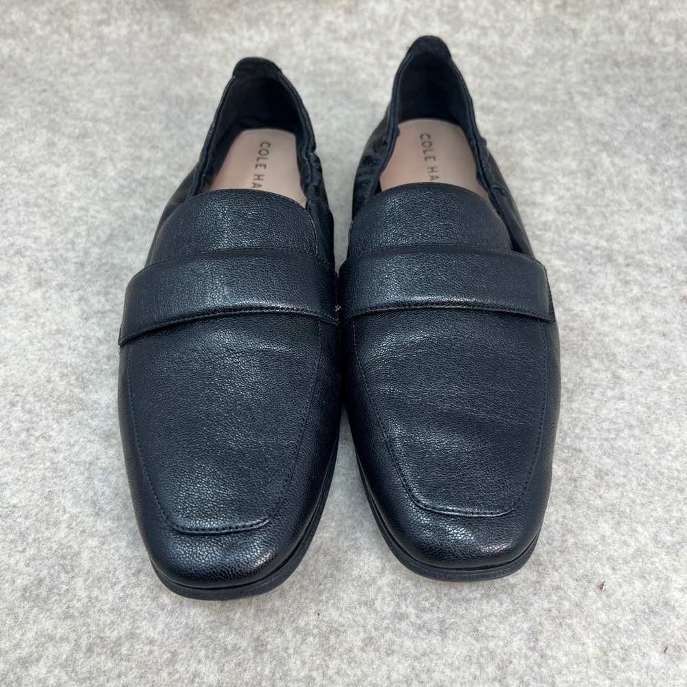 Cole Haan Trinnie Soft Loafer Black Leather Womens 10B‎ Comfort Slip On Shoes
